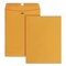 Universal 9 x 12 Kraft Clasp Envelope, Square Flap, Clasp/Gummed Closure - Brown Kraft (250/Carton)